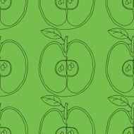 Seamless background with apples N15