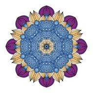 Vector Beautiful Deco Colored Mandala N17