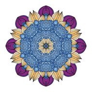 Vector Beautiful Deco Colored Mandala N17