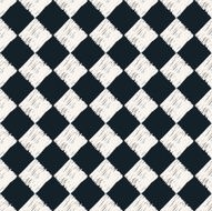 checkered hand drawn monochrome pattern