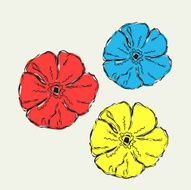 cartoon flower N6