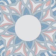 Ornamental round pattern is like mandala vector Illustration