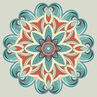 Ornamental round pattern is like mandala vector Illustration N2