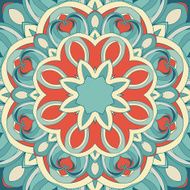 Ornamental round pattern is like mandala vector Illustration N4