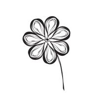 cartoon flower N9