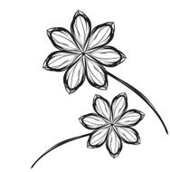 cartoon flower N10