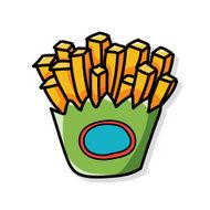 French Fries Doodle N2
