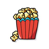 popcorn doodle