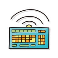 Computer keyboard doodle