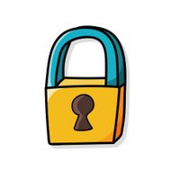 lock doodle N13