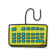Computer keyboard doodle N2