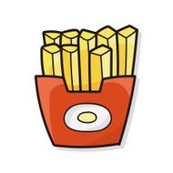 French Fries Doodle N4