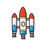 spaceship doodle