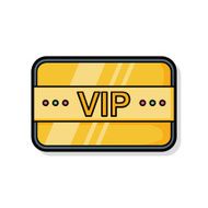 vip card doodle