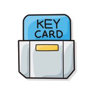 hotel key card doodle N2