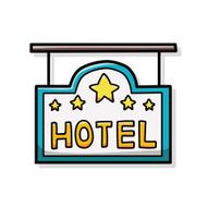 hotel sign doodle