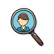 Magnifying glass doodle N3
