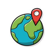 globe doodle N12