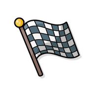 race flag doodle