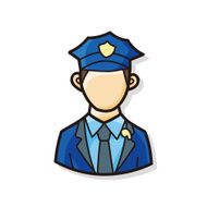 career character policeman doodle N2
