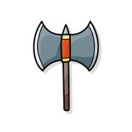 weapon axe doodle N4