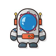 astronaut doodle