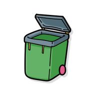 recycled garbage doodle