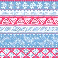 Tribal Mexican vintage ethnic seamless pattern N9