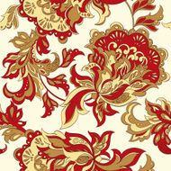 folkloric flowers seamless pattern ethnic floral vector ornament N3
