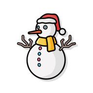 snowman doodle