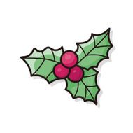 poinsettia doodle