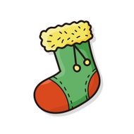 christmas socks doodle