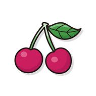 fruits cherry doodle N2