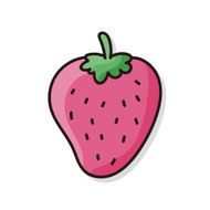 fruits strawberry doodle N2