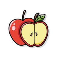 fruits apple doodle N3