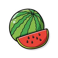 fruits watermelon doodle N3