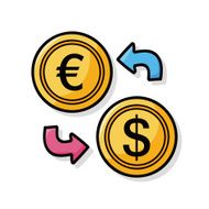 money exchange doodle