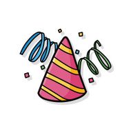 birthday hat doodle