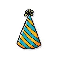 birthday hat doodle N4