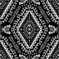 Tribal Mexican vintage ethnic seamless pattern N12