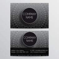 business card from patterns