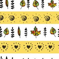 Autumn pattern with leaves N2