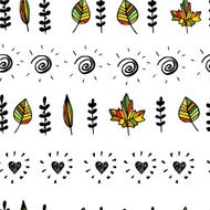 Autumn pattern with leaves N3