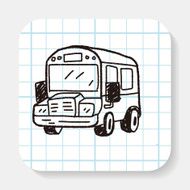 bus doodle drawing N2