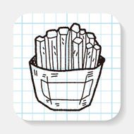 French Fries Doodle N5