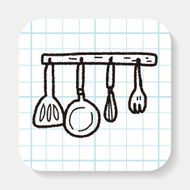 kitchen tool doodle