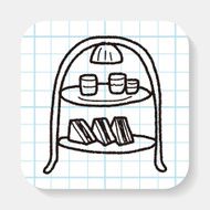 afternoon tea doodle