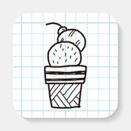 ice cream doodle drawing N3