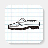 doodle leather shoe