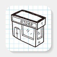 shop store doodle drawing